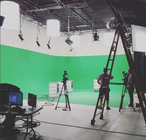 Image of Numynd Studios Studio A pained with green screen paint in Nashville TN
