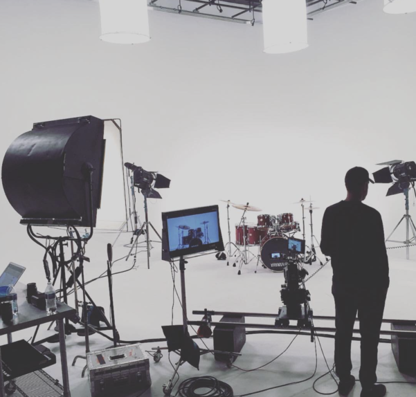 Image of Music Video filming set in Nashville film studio NuMynd Studios
