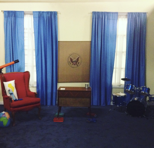 Image of the Kid President film set which was filmed in Nashville film studio NuMynd Studios